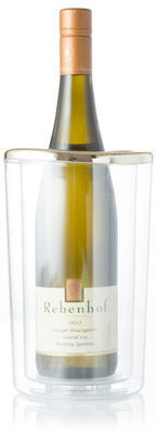 Plastový chladič na víno Gondola, zlatý okraj  - 1